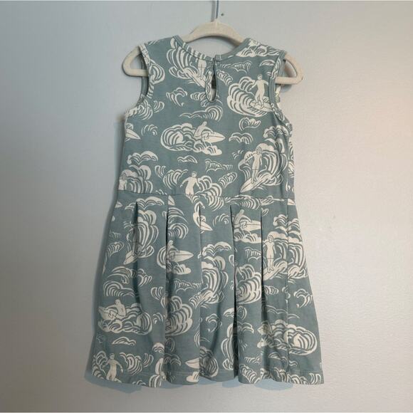 Winter Water Factory Pleated Tank Dress – Surfer Print – Toddler Girl 3T - Picture 4 of 6